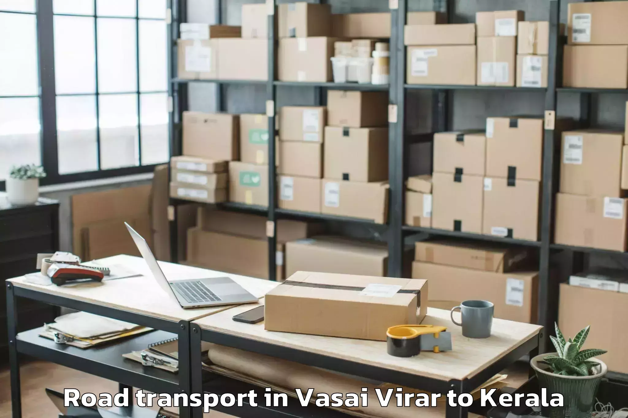 Top Vasai Virar to Pandalam Road Transport Available